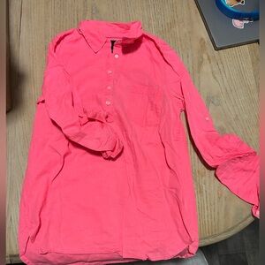 GAP Coral Button-Up Shirt